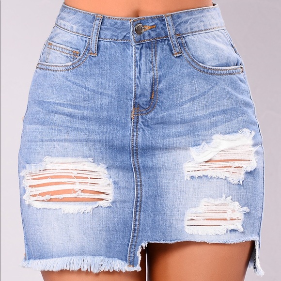 Fashion Nova Dresses & Skirts - Tayla Denim Skirt